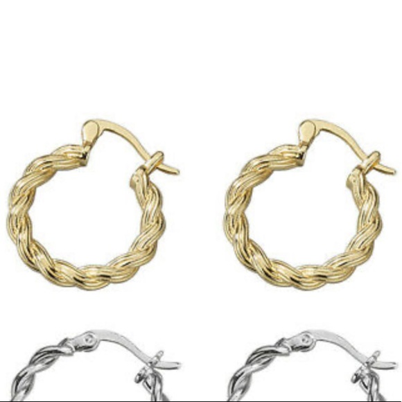 NEW 18K Gold Plated Hoop Earrings - Picture 4 of 7